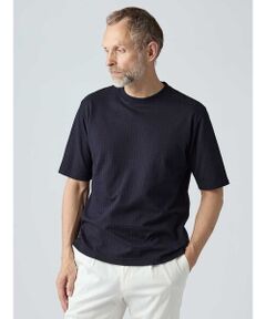Aquascutum / アクアスキュータム カットソー | Links Jacquard T-shirt