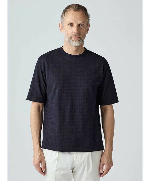 Aquascutum / アクアスキュータム カットソー | Links Jacquard T-shirt | 詳細2