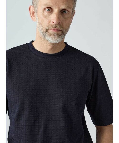 Aquascutum / アクアスキュータム カットソー | Links Jacquard T-shirt | 詳細5