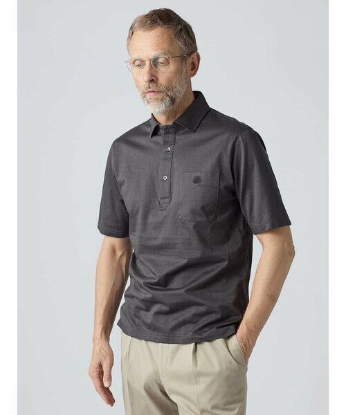 Aquascutum / アクアスキュータム カットソー | Cation Mix Polo(ダークグレー)