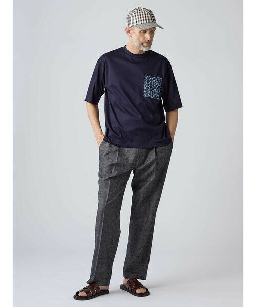 Aquascutum / アクアスキュータム カットソー | AQ Honeycomb T-shirt | 詳細1