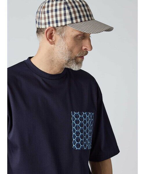 Aquascutum / アクアスキュータム カットソー | AQ Honeycomb T-shirt | 詳細2