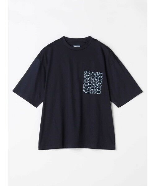 Aquascutum / アクアスキュータム カットソー | AQ Honeycomb T-shirt | 詳細3