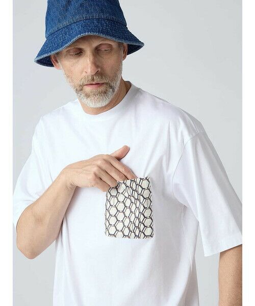 Aquascutum / アクアスキュータム カットソー | AQ Honeycomb T-shirt | 詳細10