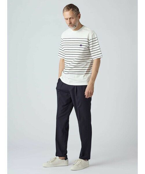 Aquascutum / アクアスキュータム カットソー | ＜175th limited＞Club Check Striped T-shirt | 詳細1