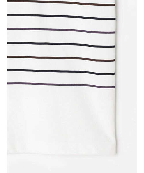 Aquascutum / アクアスキュータム カットソー | ＜175th limited＞Club Check Striped T-shirt | 詳細10