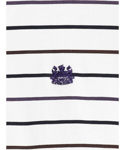 Aquascutum / アクアスキュータム カットソー | ＜175th limited＞Club Check Striped T-shirt | 詳細11