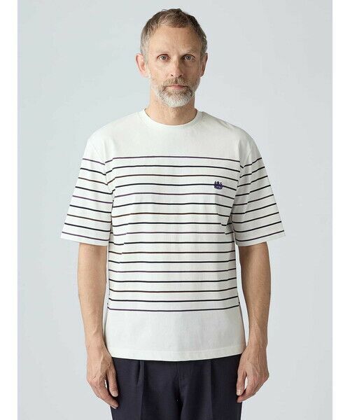 Aquascutum / アクアスキュータム カットソー | ＜175th limited＞Club Check Striped T-shirt | 詳細2