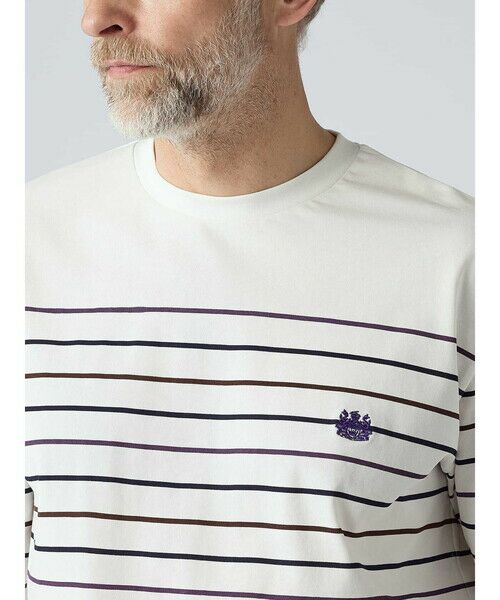 Aquascutum / アクアスキュータム カットソー | ＜175th limited＞Club Check Striped T-shirt | 詳細5