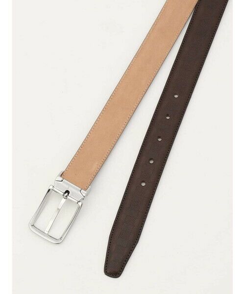 Aquascutum / アクアスキュータム ベルト・サスペンダー | Club Check Embossed Belt | 詳細1