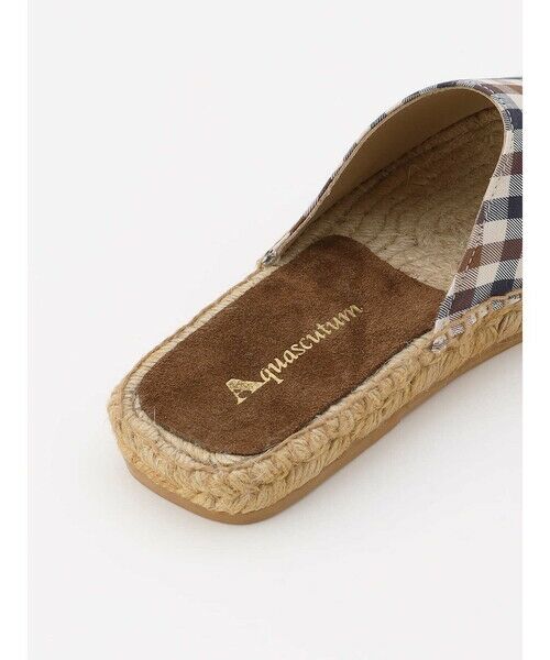Aquascutum / アクアスキュータム フラットシューズ | Club Check Espadrilles Sandals | 詳細3