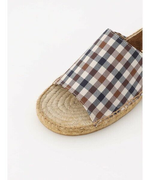 Aquascutum / アクアスキュータム フラットシューズ | Club Check Espadrilles Sandals | 詳細4