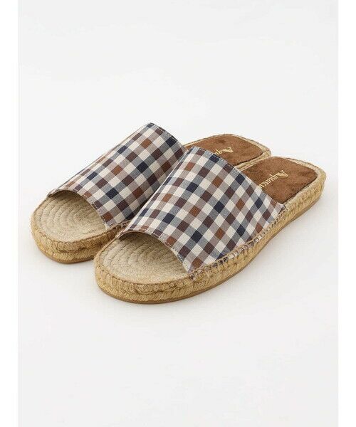 Aquascutum / アクアスキュータム フラットシューズ | Club Check Espadrilles Sandals（ｸﾗﾌﾞﾁｪｯｸ）