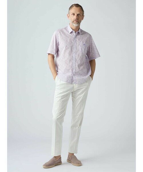 Aquascutum / アクアスキュータム シャツ・ブラウス | 【KING SIZE】Liberty Print Short Sleeve Shirt | 詳細1