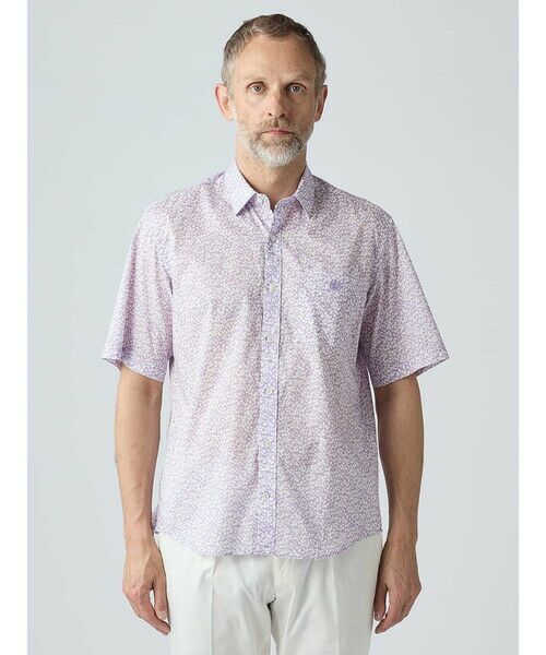 Aquascutum / アクアスキュータム シャツ・ブラウス | 【KING SIZE】Liberty Print Short Sleeve Shirt | 詳細2