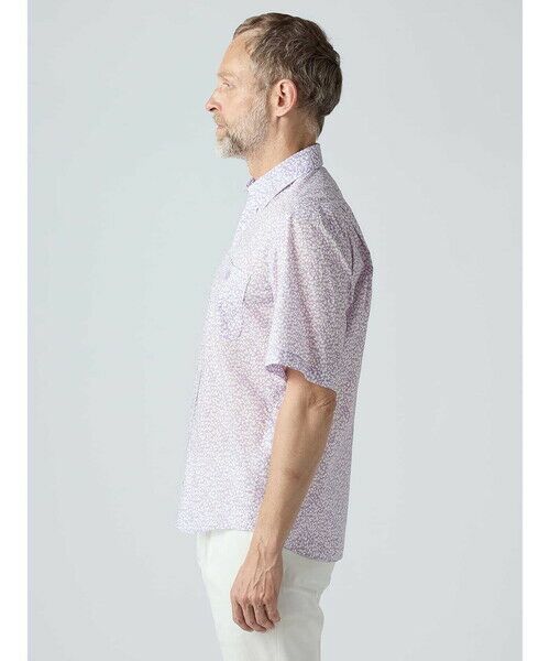 Aquascutum / アクアスキュータム シャツ・ブラウス | 【KING SIZE】Liberty Print Short Sleeve Shirt | 詳細3