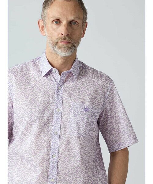 Aquascutum / アクアスキュータム シャツ・ブラウス | 【KING SIZE】Liberty Print Short Sleeve Shirt | 詳細5