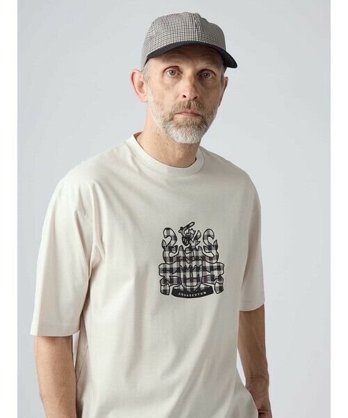 Aquascutum / アクアスキュータム カットソー | 【KING SIZE】＜175th limited＞ユニセックス CCプリントT | 詳細2