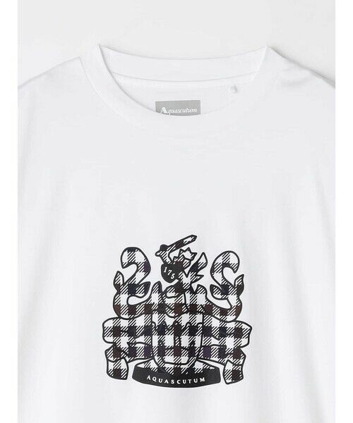 Aquascutum / アクアスキュータム カットソー | 【KING SIZE】＜175th limited＞ユニセックス CCプリントT | 詳細14