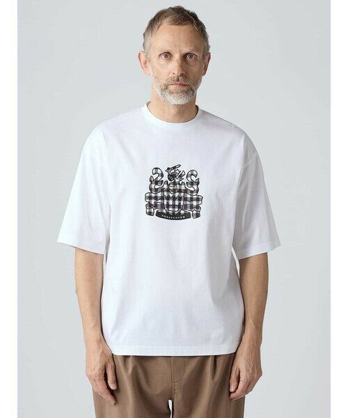 Aquascutum / アクアスキュータム カットソー | 【KING SIZE】＜175th limited＞ユニセックス CCプリントT | 詳細7