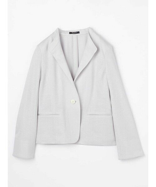 Aquascutum / アクアスキュータム テーラードジャケット | ラミーカノコ スタンドジャケット（ｸﾞﾚｰ）