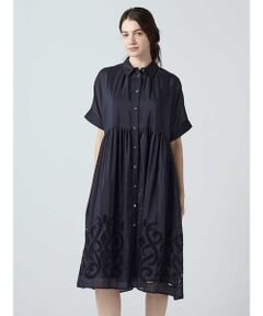 Aquascutum / アクアスキュータム ドレス | コード刺繍ドレス