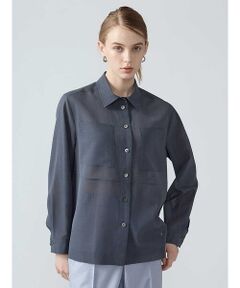 Aquascutum / アクアスキュータム シャツ・ブラウス | 【セットアップ対応】シアートリクシオンブラウス