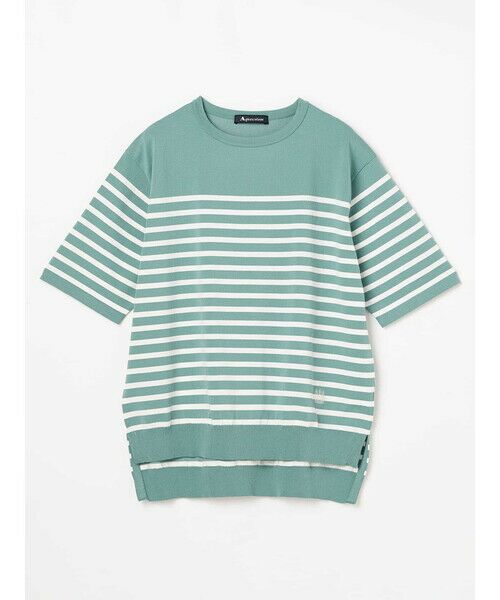 Aquascutum / アクアスキュータム ニット・セーター | ストレッチボーダーニット | 詳細7