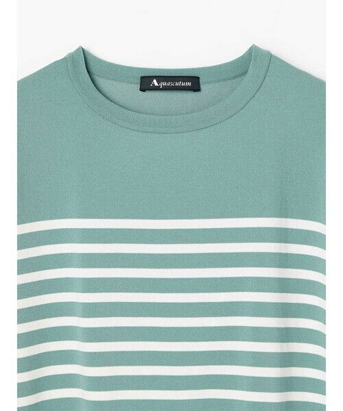 Aquascutum / アクアスキュータム ニット・セーター | ストレッチボーダーニット | 詳細9