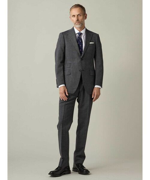 Aquascutum / アクアスキュータム セットアップ | 【UK Traditional】High Twist Pin-Check Suit | 詳細1