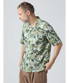 Aquascutum / アクアスキュータム シャツ・ブラウス | Kew Garden Print Short Sleeve Outer Shirt