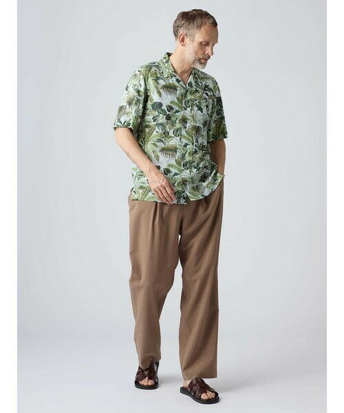 Aquascutum / アクアスキュータム シャツ・ブラウス | Kew Garden Print Short Sleeve Outer Shirt | 詳細1