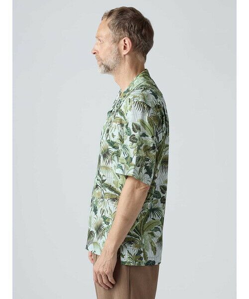 Aquascutum / アクアスキュータム シャツ・ブラウス | Kew Garden Print Short Sleeve Outer Shirt | 詳細3