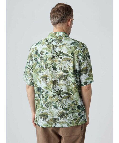 Aquascutum / アクアスキュータム シャツ・ブラウス | Kew Garden Print Short Sleeve Outer Shirt | 詳細4
