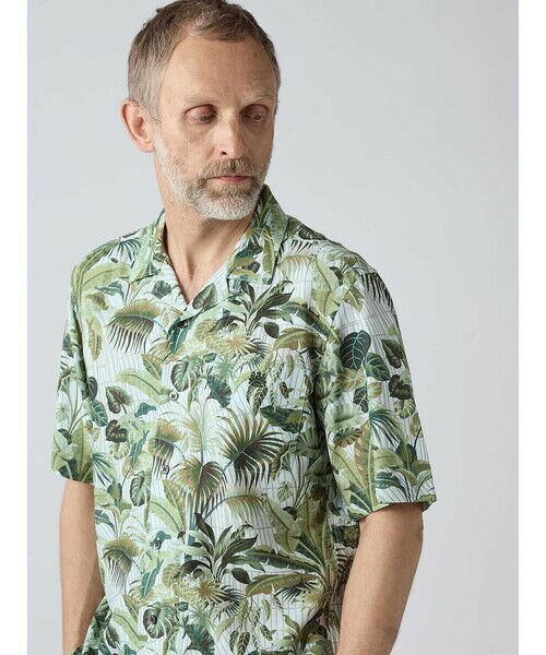 Aquascutum / アクアスキュータム シャツ・ブラウス | Kew Garden Print Short Sleeve Outer Shirt | 詳細5