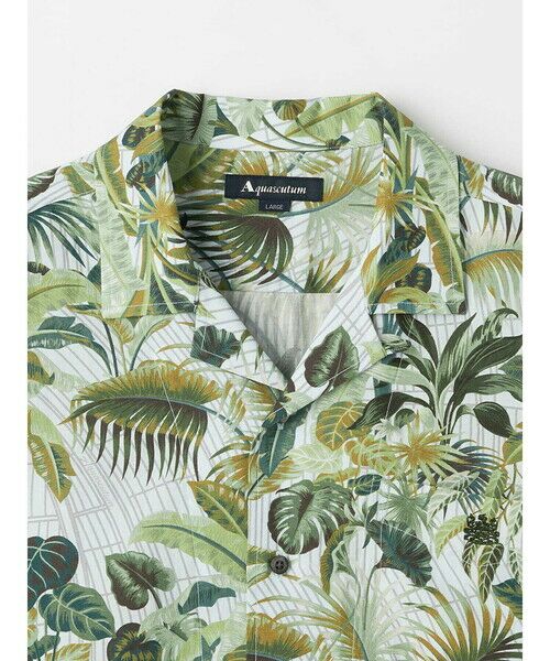 Aquascutum / アクアスキュータム シャツ・ブラウス | Kew Garden Print Short Sleeve Outer Shirt | 詳細8
