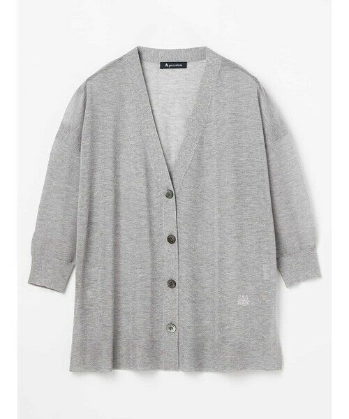 Aquascutum / アクアスキュータム ニット・セーター | LEVITAシアーカーディガン（ｸﾞﾚｰ）