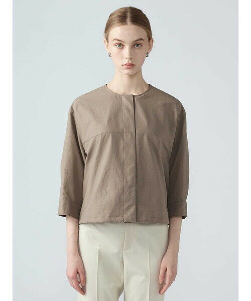 Aquascutum / アクアスキュータム テーラードジャケット | ミニリップストップノーカラージャケット | 詳細6