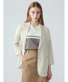 Aquascutum / アクアスキュータム テーラードジャケット | シアーニットジャケット