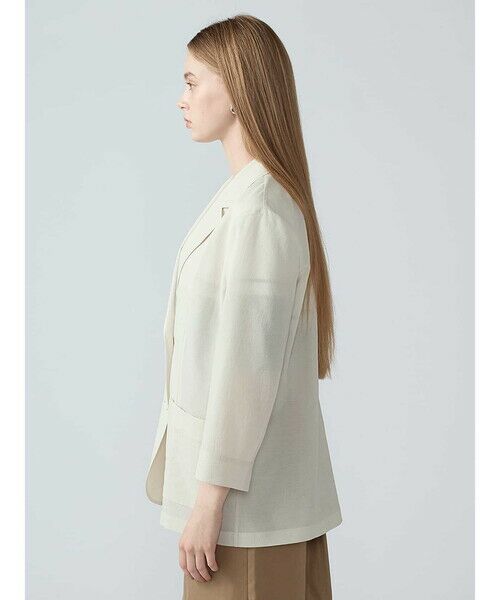 Aquascutum / アクアスキュータム テーラードジャケット | シアーニットジャケット | 詳細3