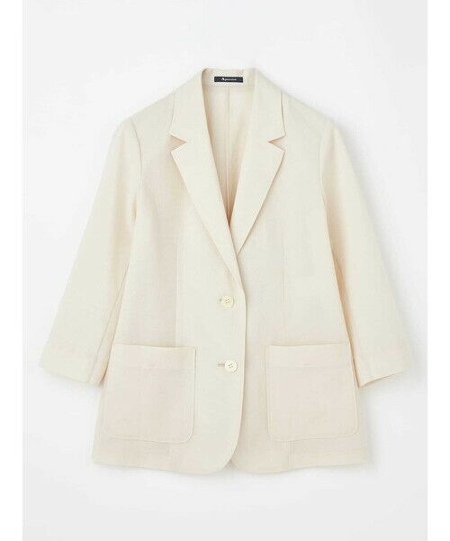 Aquascutum / アクアスキュータム テーラードジャケット | シアーニットジャケット | 詳細6