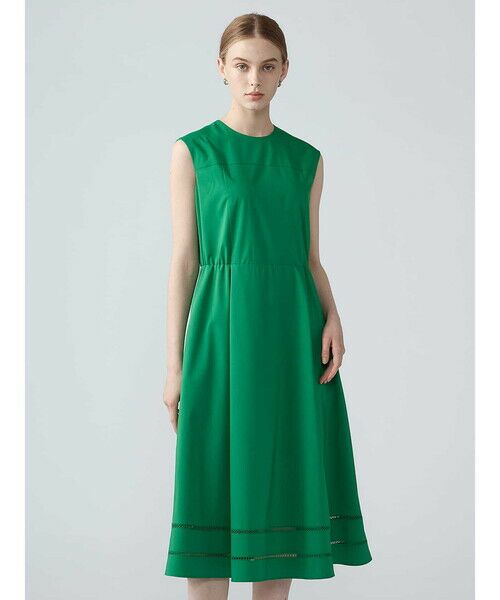Aquascutum / アクアスキュータム ドレス | ハシゴレースドレス（ｸﾞﾘｰﾝ）