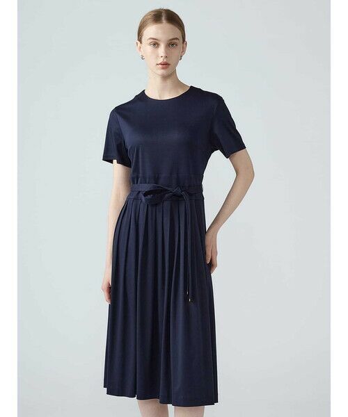 Aquascutum / アクアスキュータム ドレス | アリオリティースムースドレス（ﾈｲﾋﾞｰ）