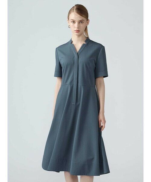 Aquascutum / アクアスキュータム ドレス | サッカートリコットドレス（ﾌﾞﾙｰ）