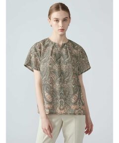 Aquascutum / アクアスキュータム シャツ・ブラウス | 【セットアップ対応】ペイズリープリントブラウス