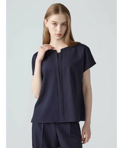 Aquascutum / アクアスキュータム シャツ・ブラウス | 【セットアップ対応】ドビーライトブラウス（ﾈｲﾋﾞｰ）