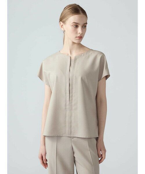 Aquascutum / アクアスキュータム シャツ・ブラウス | 【セットアップ対応】ドビーライトブラウス（ﾍﾞｰｼﾞｭ）