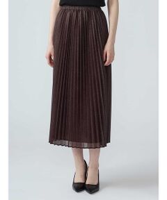 Aquascutum / アクアスキュータム ミニ・ひざ丈スカート | デニムライクプリーツスカート