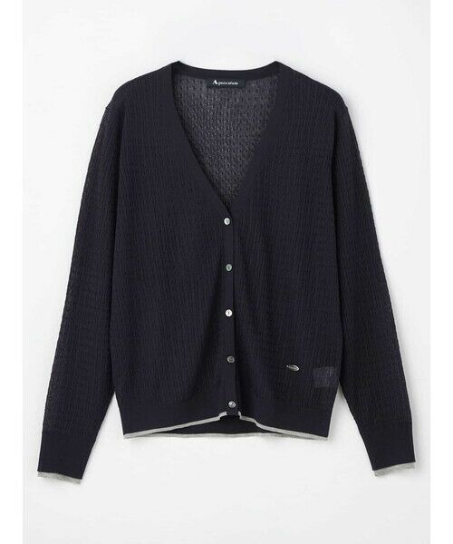 Aquascutum / アクアスキュータム ニット・セーター | 【アンサンブル対応】シアーケーブルカーディガン | 詳細9