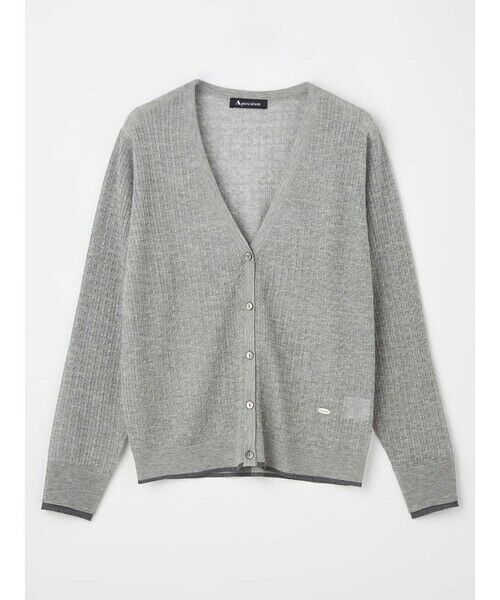 Aquascutum / アクアスキュータム ニット・セーター | 【アンサンブル対応】シアーケーブルカーディガン | 詳細20
